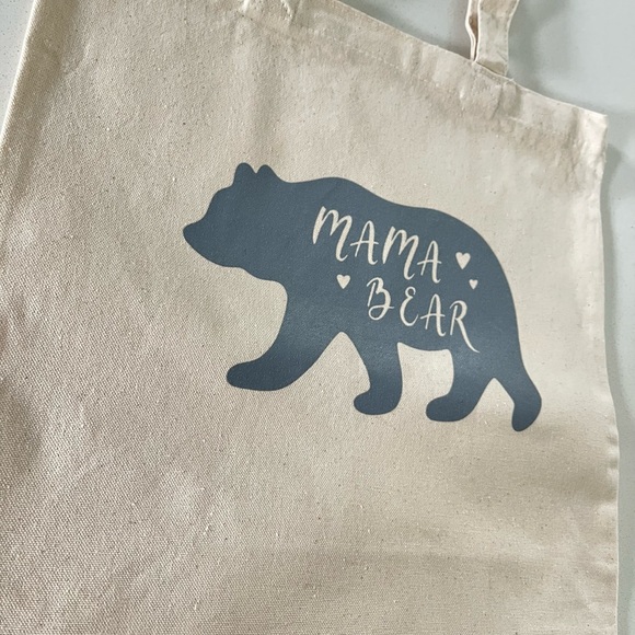 Mama Bear Canvas Tote Bag - Picture 4 of 5
